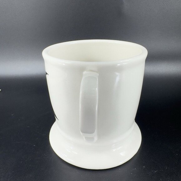 Anthropologie Monogram Letter K Mug Black Initial White Ceramic Coffee Mug Cup - Picture 9 of 10